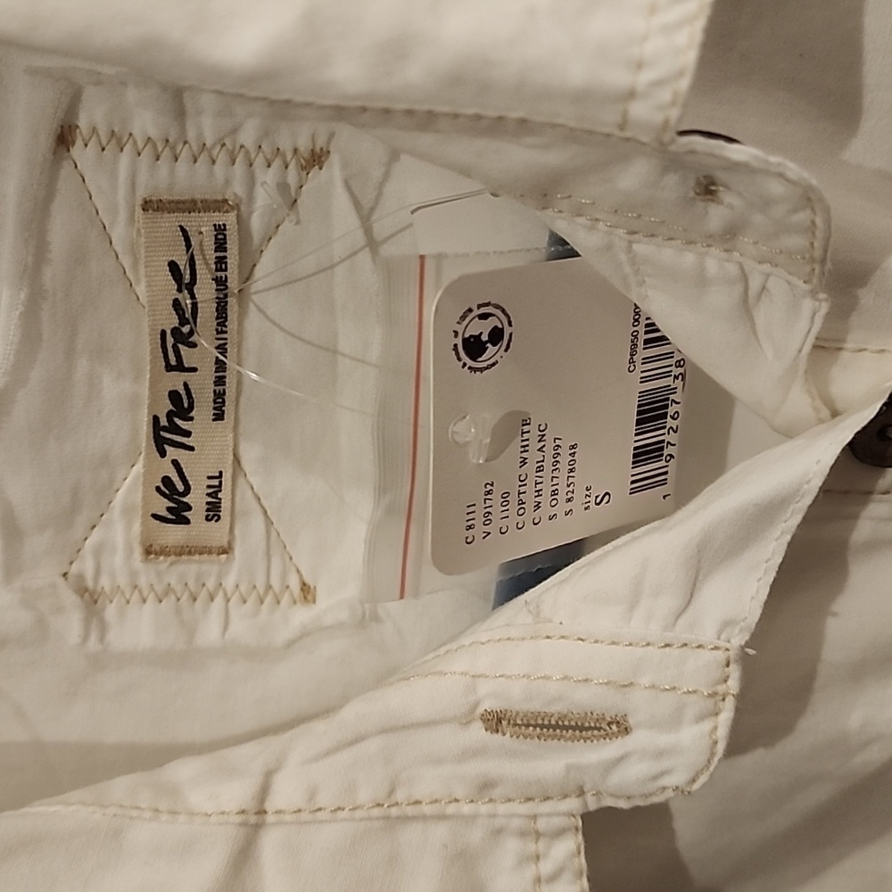 We The Free White Maxi Shirt Dress NWT - Picture 9 of 13
